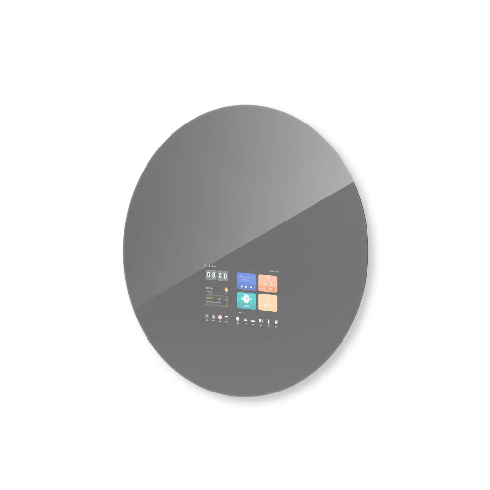 Aura Series Circle Smart Mirror with interactive touch display