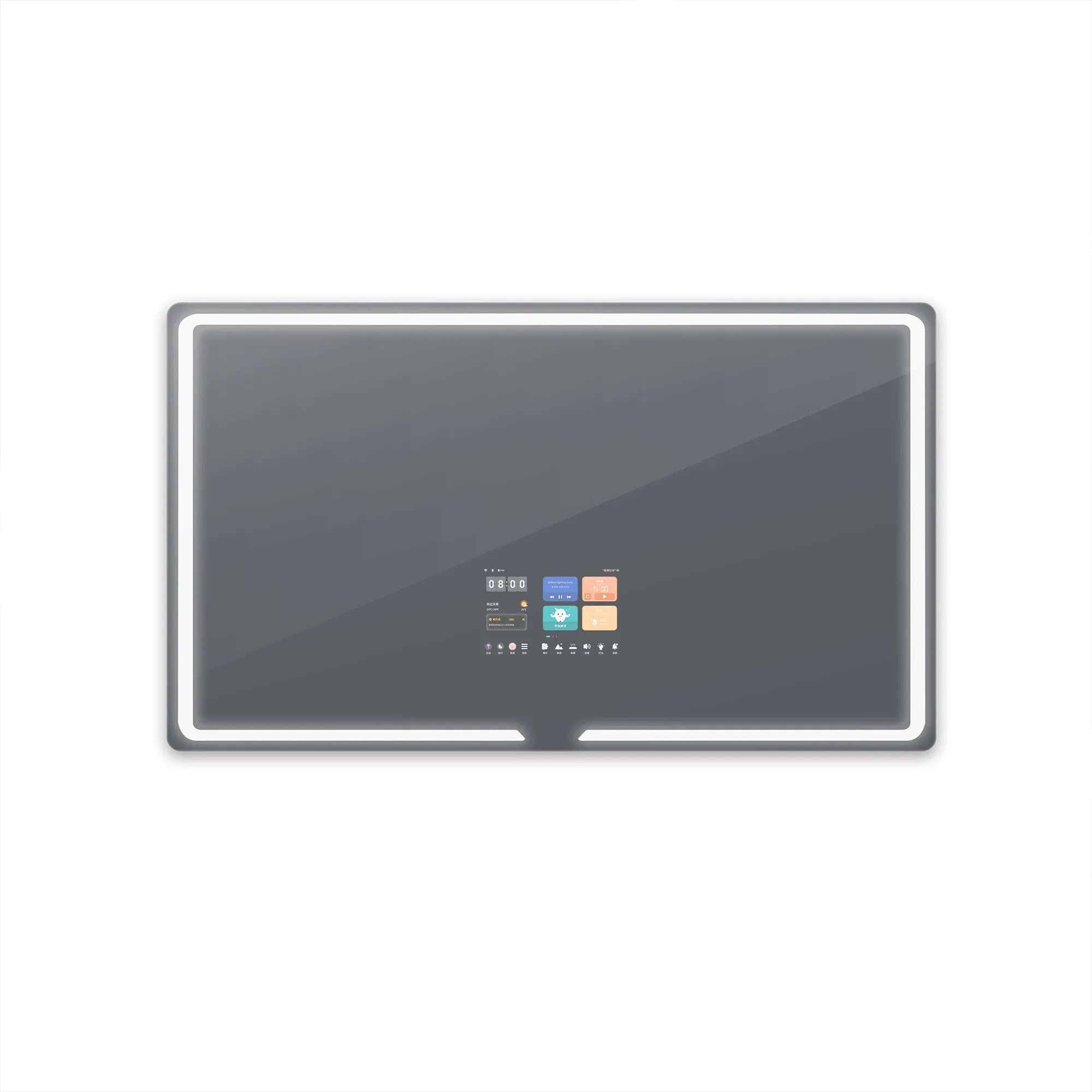 Infinity Series Rectangle Smart Mirror with Touch Display by Litecon
